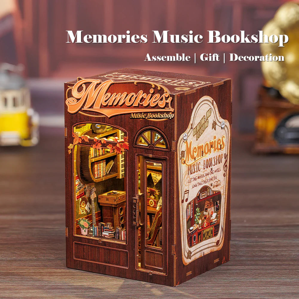 Cutebee Memories Music Bookshop DIY Book Nook KitBook Nook Kit Australia