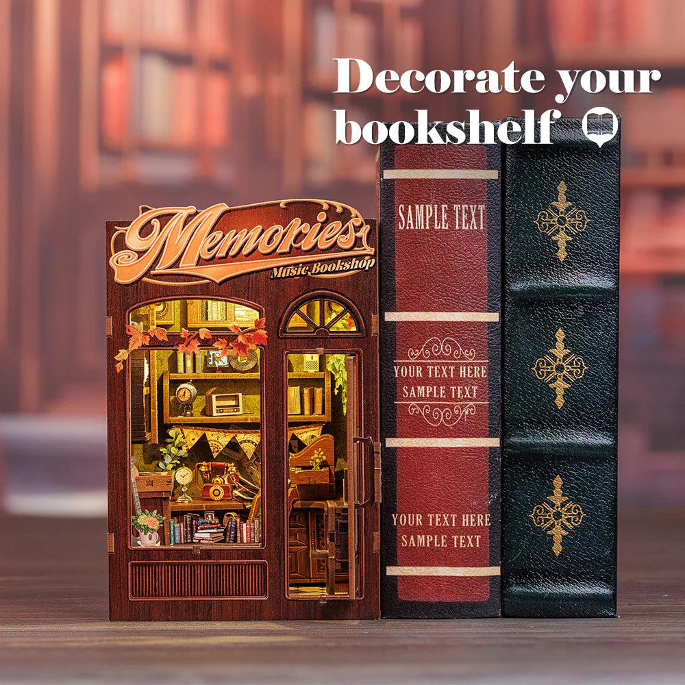 Cutebee Memories Music Bookshop DIY Book Nook KitBook Nook Kit Australia