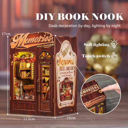 Cutebee Memories Music Bookshop DIY Book Nook KitBook Nook Kit Australia