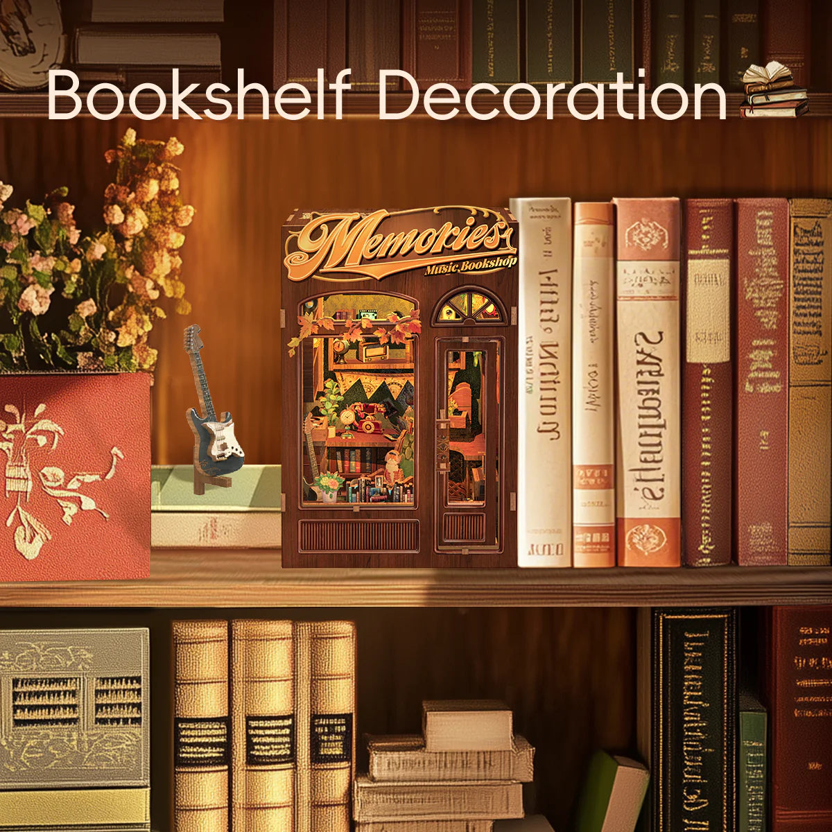 Cutebee Memories Music Bookshop DIY Book Nook KitBook Nook Kit Australia