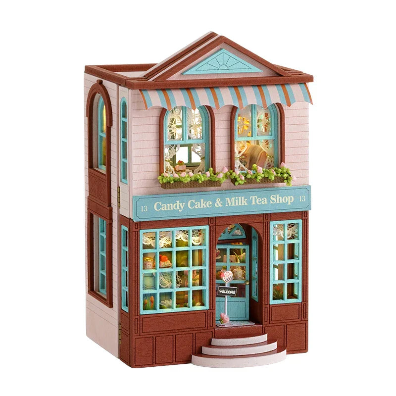 Cutebee Mini Villa Garden DIY Dollhouse KitBook Nook Kit Australia