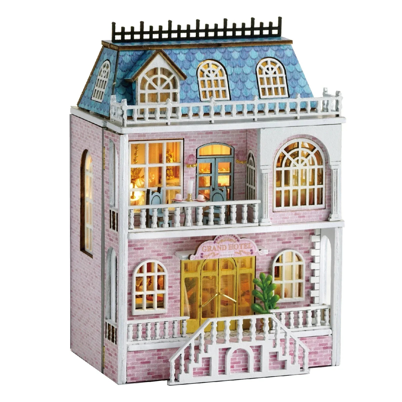 Cutebee Mini Villa Garden DIY Dollhouse KitBook Nook Kit Australia