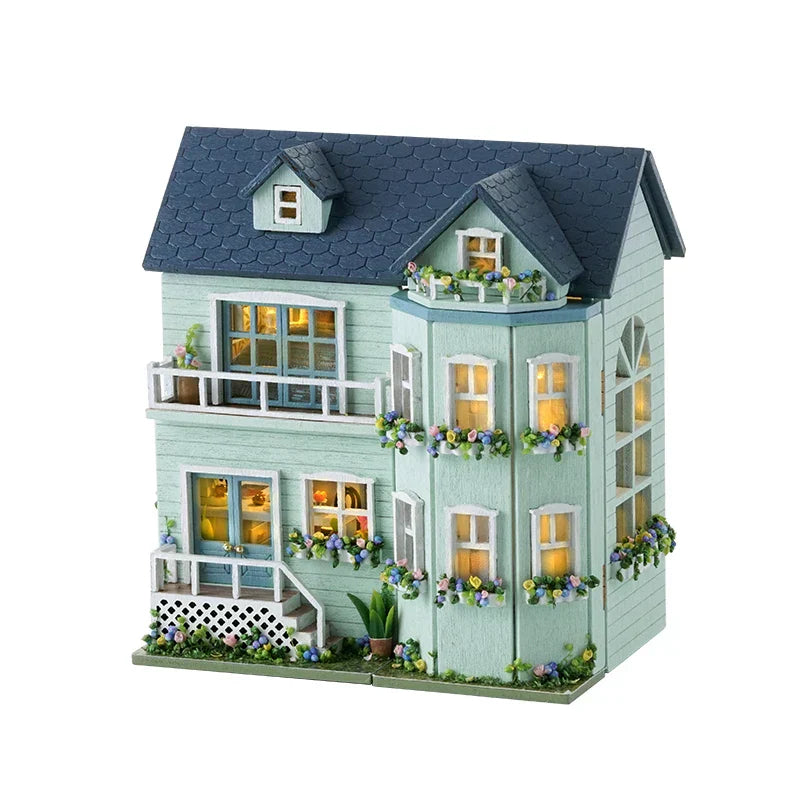Cutebee Mini Villa Garden DIY Dollhouse KitBook Nook Kit Australia