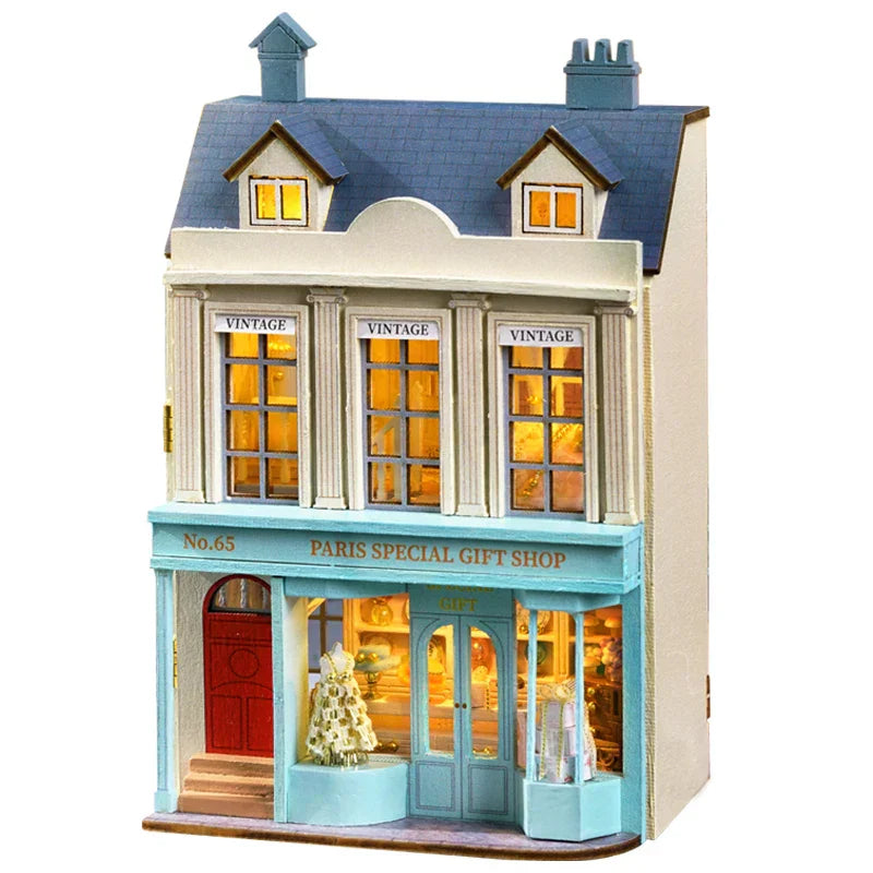 Cutebee Mini Villa Garden DIY Dollhouse KitBook Nook Kit Australia