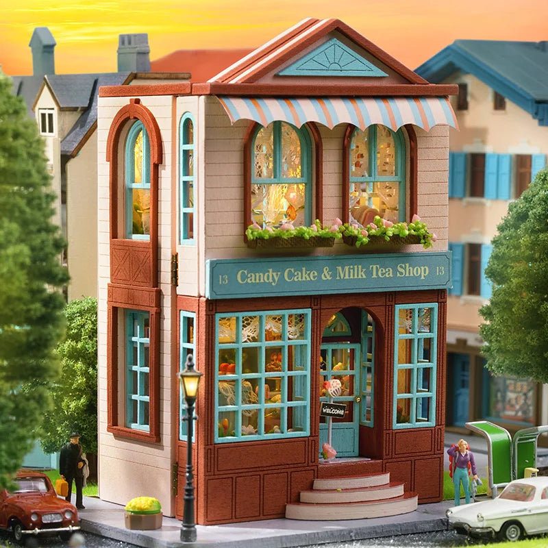 Cutebee Mini Villa Garden DIY Dollhouse KitBook Nook Kit Australia