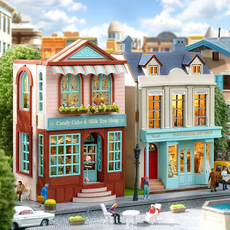 Cutebee Mini Villa Garden DIY Dollhouse KitBook Nook Kit Australia