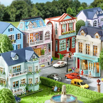 Cutebee Mini Villa Garden DIY Dollhouse KitBook Nook Kit Australia
