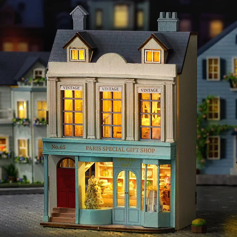 Cutebee Mini Villa Garden DIY Dollhouse KitBook Nook Kit Australia