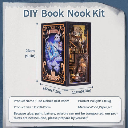 Cutebee Nebula Rest Room DIY Book Nook KitBook Nook Kit Australia