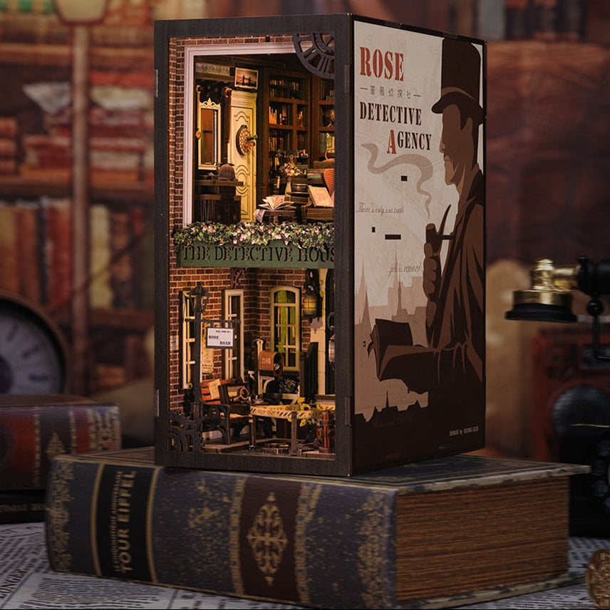 Cutebee Rose Detective Agency DIY Book Nook KitBook Nook Kit Australia
