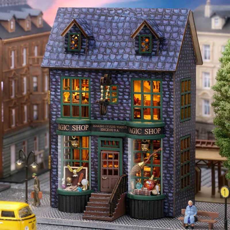 Cutebee The Garden Restaurant DIY Dollhouse KitBook Nook Kit Australia