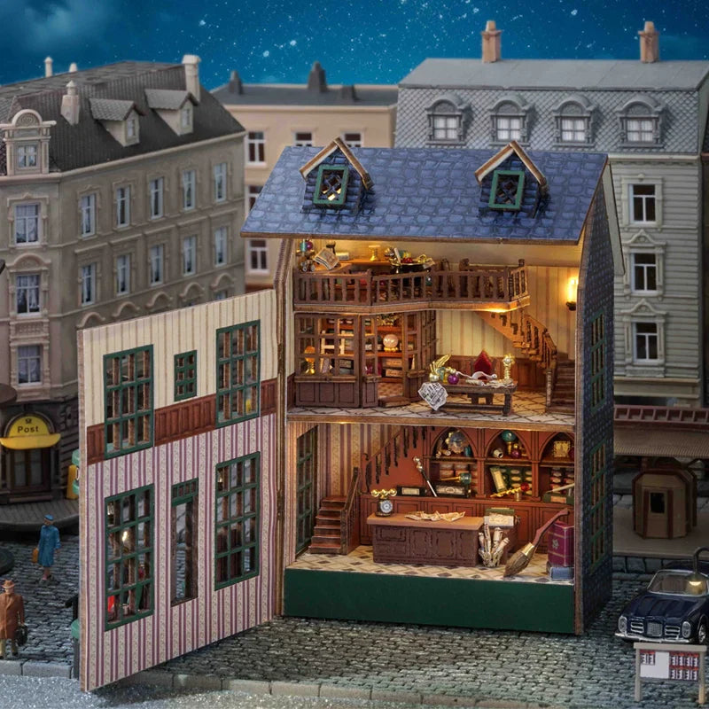 Cutebee The Garden Restaurant DIY Dollhouse KitBook Nook Kit Australia