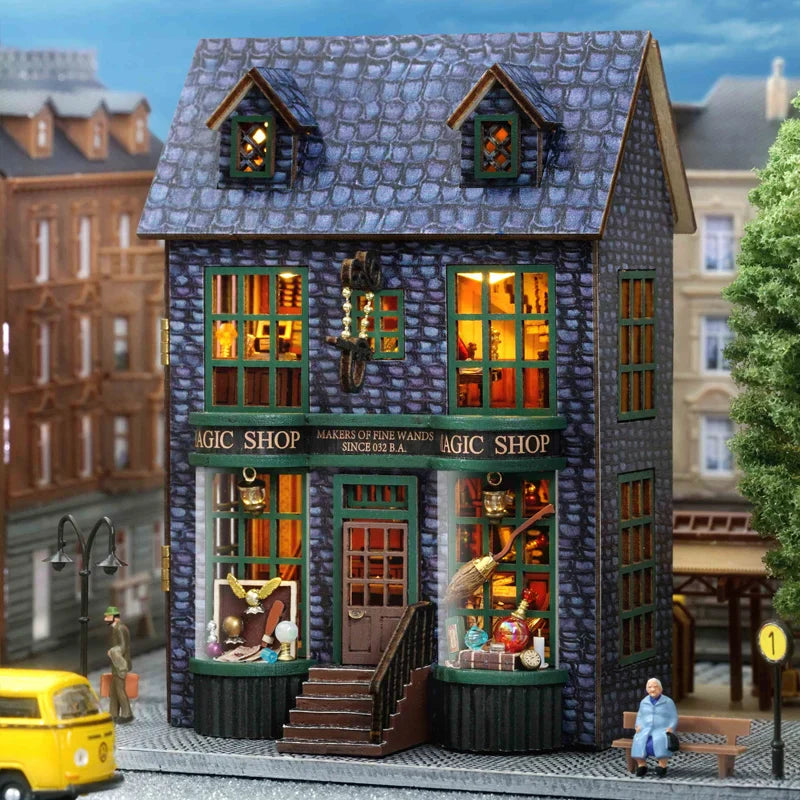 Cutebee The Garden Restaurant DIY Dollhouse KitBook Nook Kit Australia