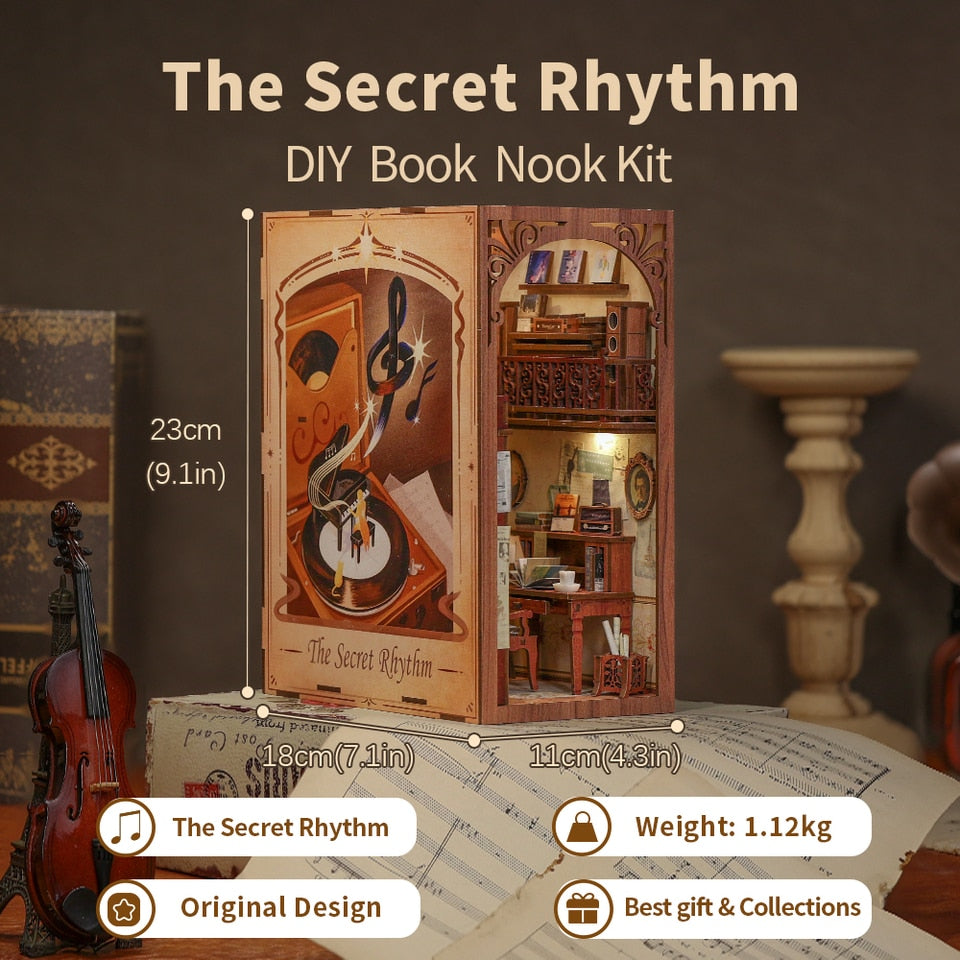 Cutebee The Secret Rhythm DIY Book Nook KitBook Nook Kit Australia