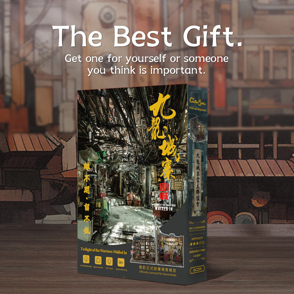CUTEBEE Twilight of the Warriors: Walled In DIY Book Nook KitBook Nook Kit Australia