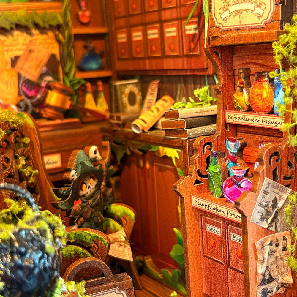 DIY Alchemy Book Nook Kit with LED Light