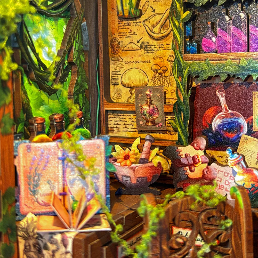 DIY Alchemy Book Nook Kit with LED Light