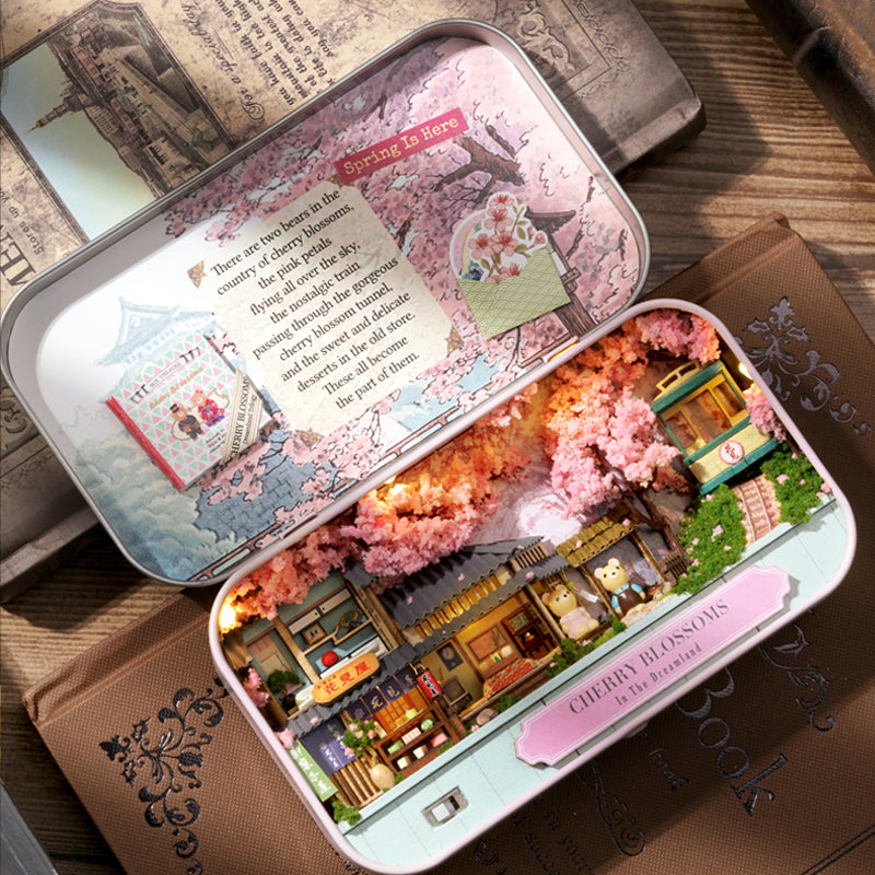 DIY Miniature Cherry Bloomsons Box Theater