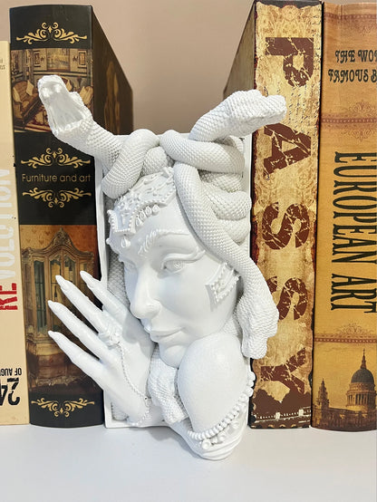 DIY Paintable Medusa Book Nook White