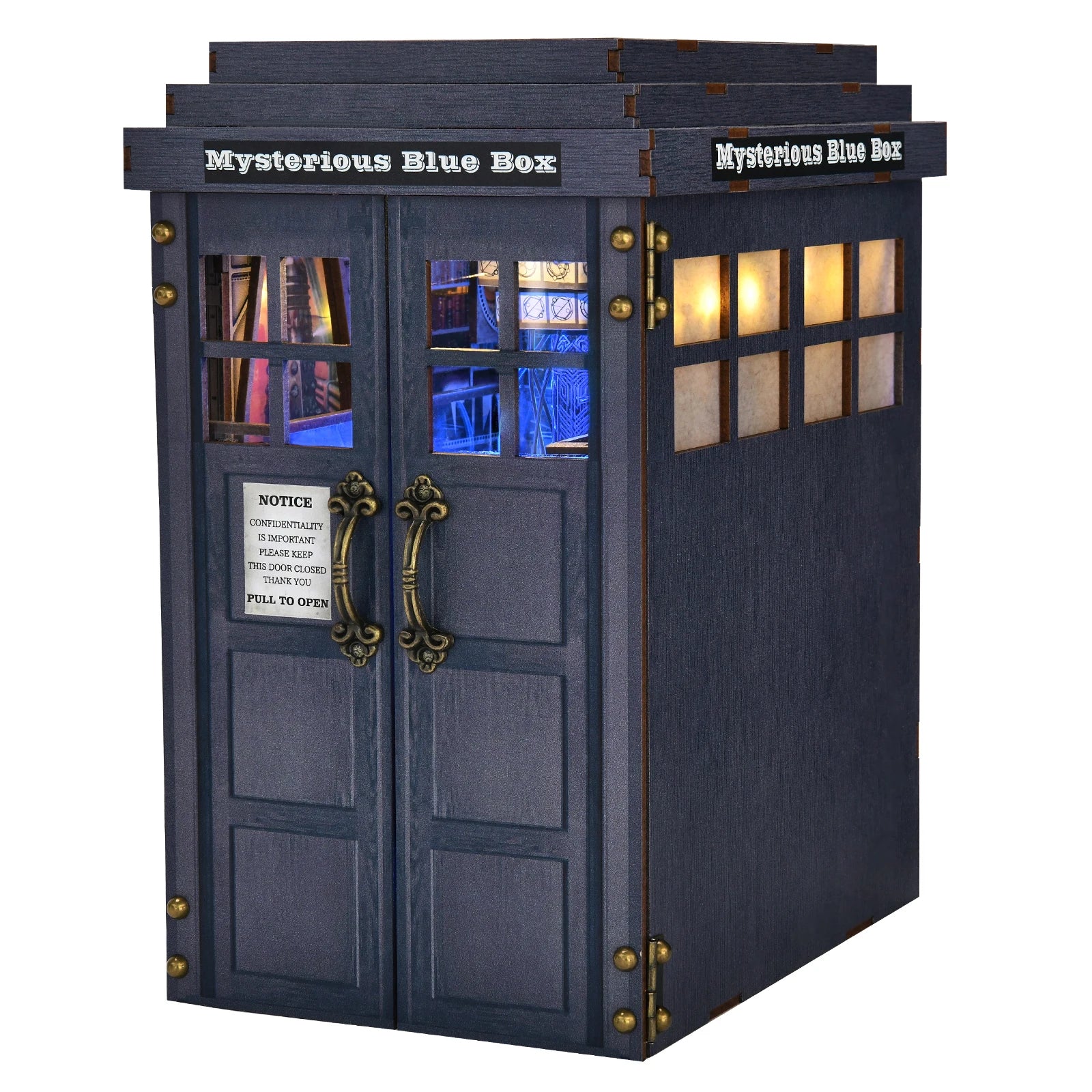 Doctor Who DIY Book Nook Kit - Mysterious Blue Box Book Nook Kit Australia