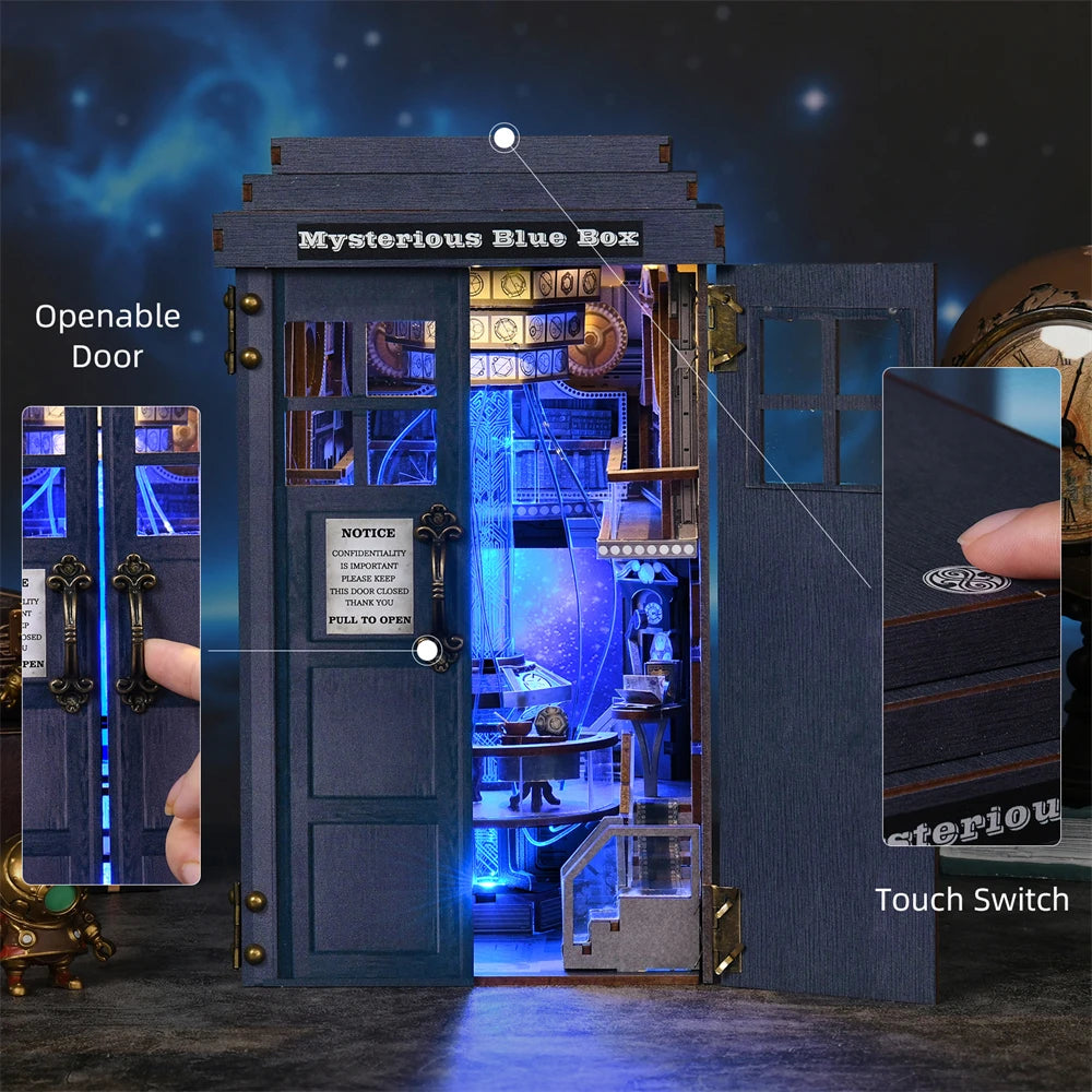 Doctor Who DIY Book Nook Kit - Mysterious Blue Box Book Nook Kit Australia
