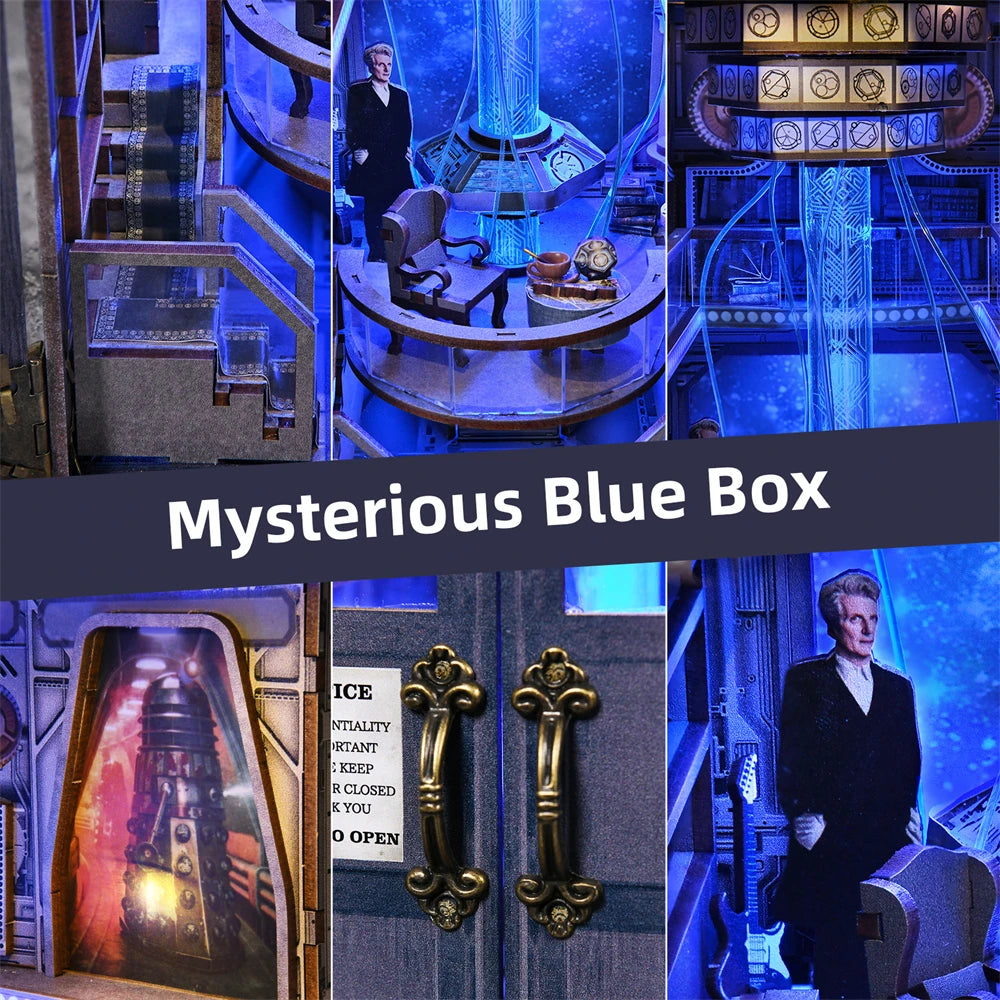 Doctor Who DIY Book Nook Kit - Mysterious Blue Box Book Nook Kit Australia
