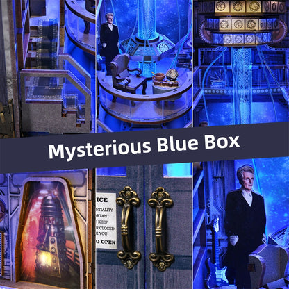 Doctor Who DIY Book Nook Kit - Mysterious Blue Box Book Nook Kit Australia