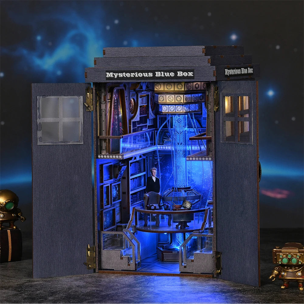 Doctor Who DIY Book Nook Kit - Mysterious Blue Box Book Nook Kit Australia