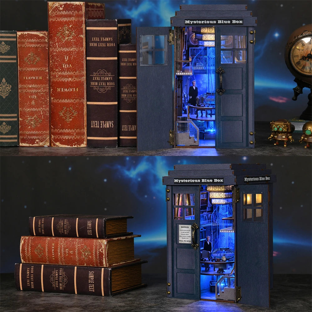 Doctor Who DIY Book Nook Kit - Mysterious Blue Box Book Nook Kit Australia