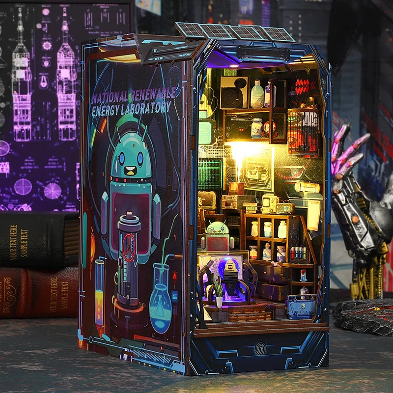 Energy Laboratory DIY Wooden Book Nook