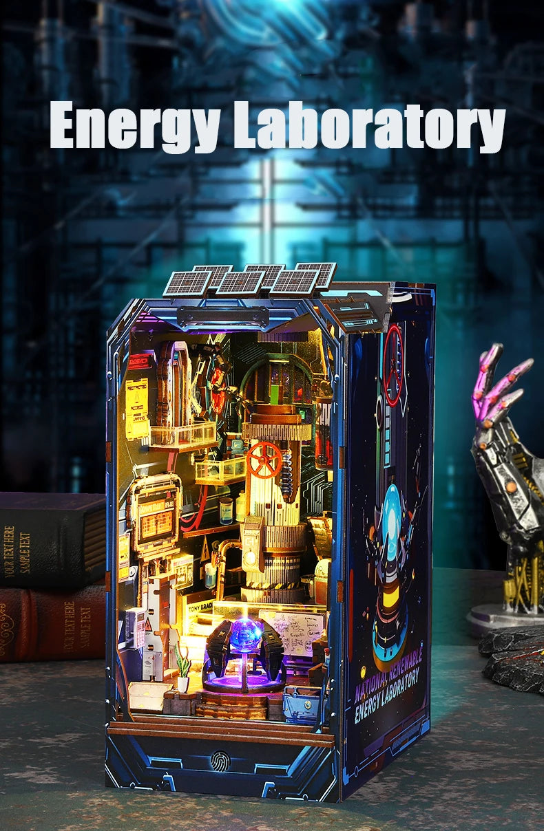 Energy Laboratory DIY Wooden Book Nook