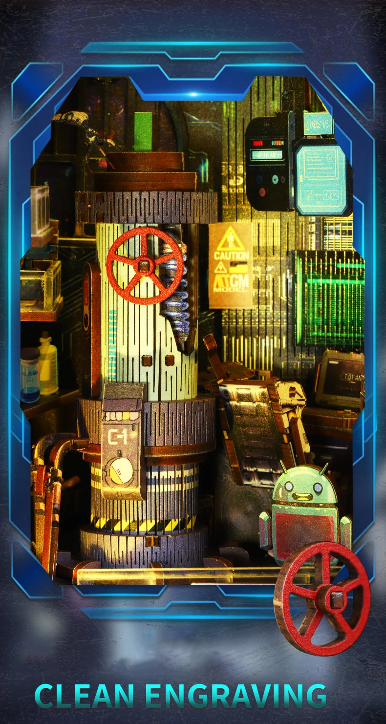 Energy Laboratory DIY Wooden Book Nook