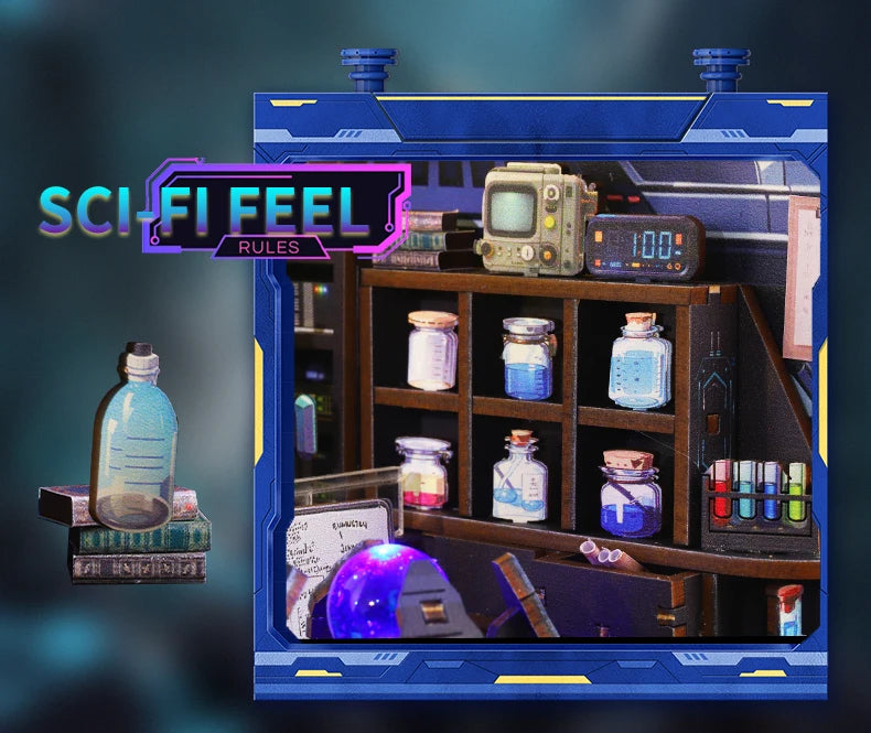 Energy Laboratory DIY Wooden Book Nook