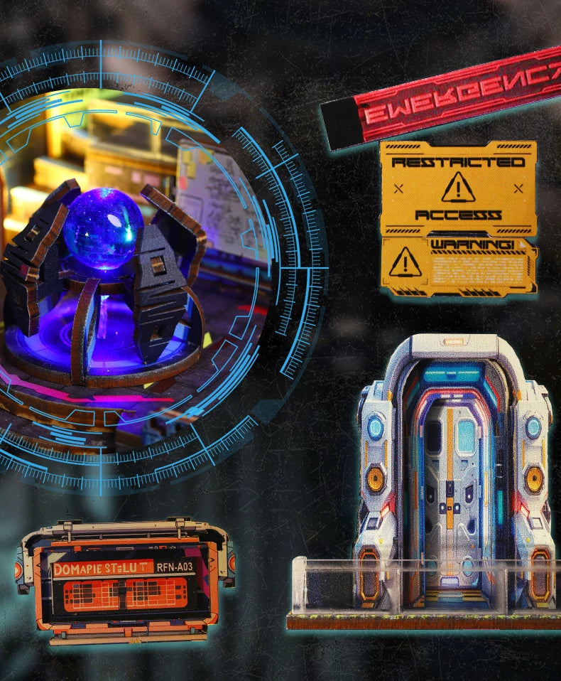 Energy Laboratory DIY Wooden Book Nook