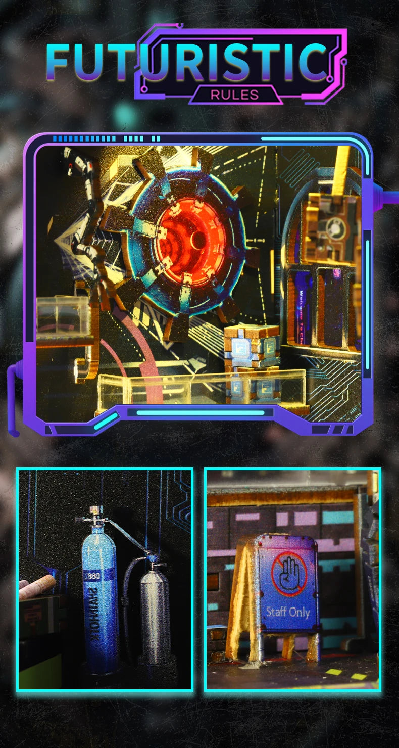 Energy Laboratory DIY Wooden Book Nook