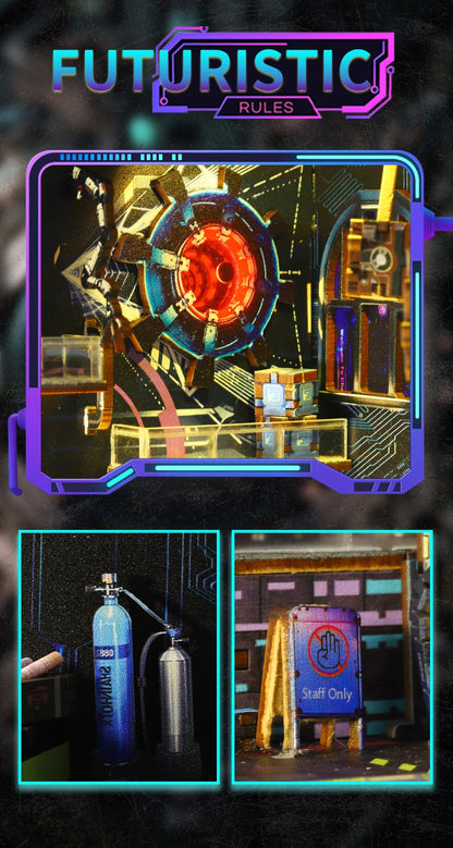 Energy Laboratory DIY Wooden Book Nook