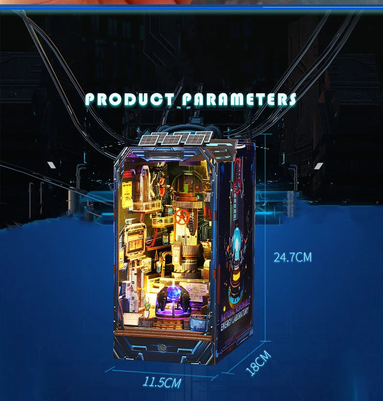 Energy Laboratory DIY Wooden Book Nook