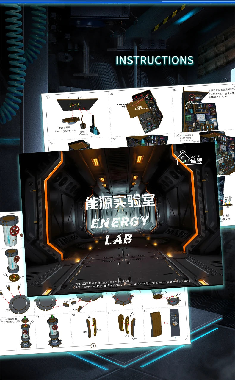 Energy Laboratory DIY Wooden Book Nook