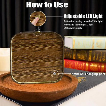 Fairy Tale Cottage Wooden 3D Night Light – DIY Kit for Magical Home Decor