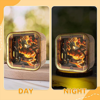 Fire Dragon 3D Night Light DIY Kit for Adults