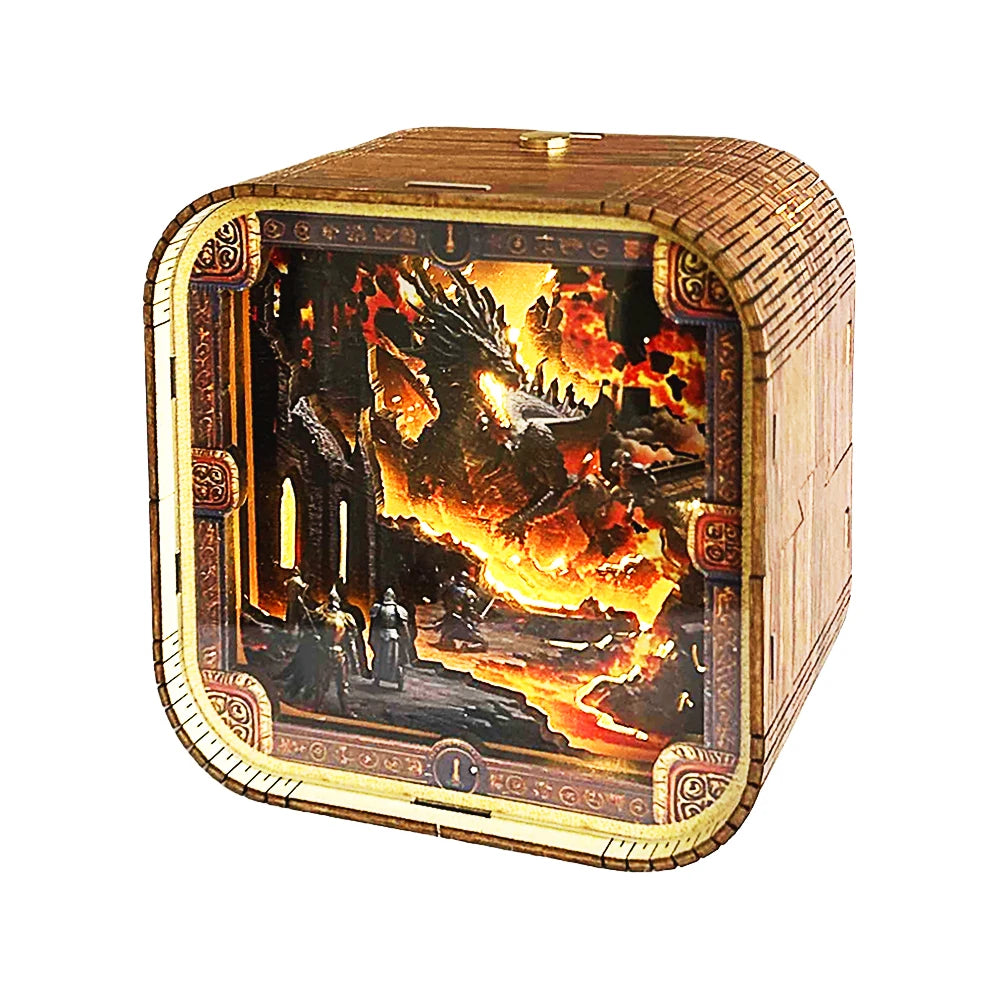 Fire Dragon 3D Night Light DIY Kit for Adults