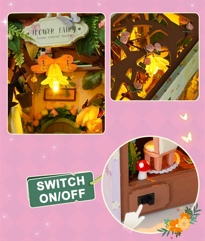 Flower Fairy DIY Book Nook Kit