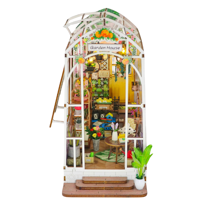 Rolife Greenhouse Garden House DIY Book Nook Kit