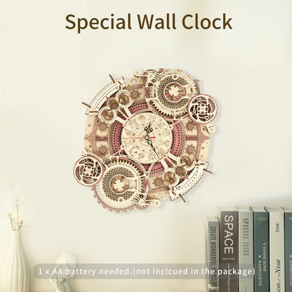 Robotime Rokr Steampunk Wall Clock Kit – DIY Mechanical Assembly