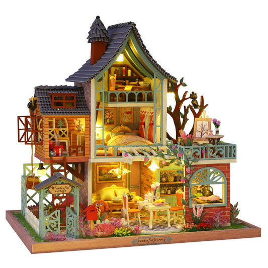 Happy Jungle Resort DIY Dollhouse KitBook Nook Kit Australia