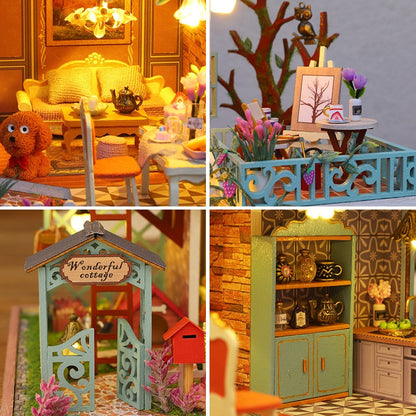 Happy Jungle Resort DIY Dollhouse KitBook Nook Kit Australia