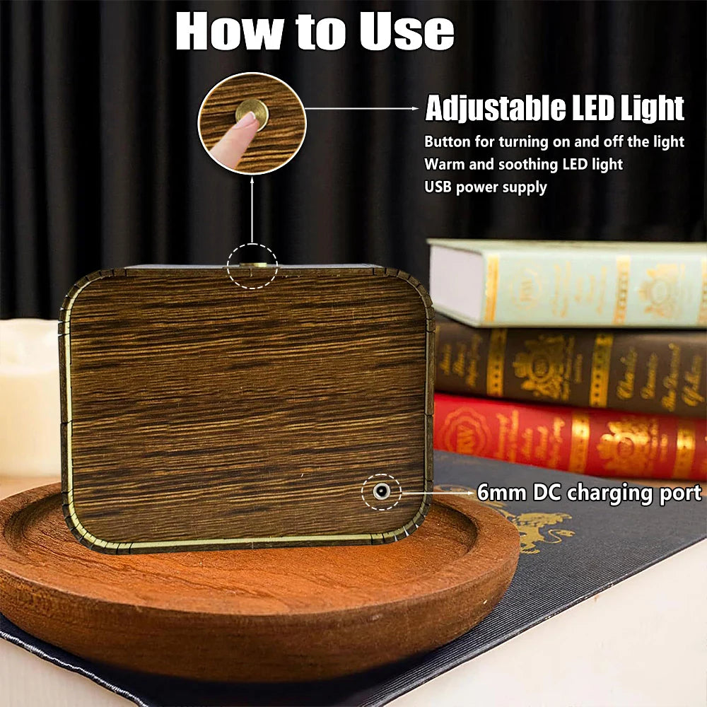 Haunted Castle 3D Wooden DIY Night Light Kit – Halloween Edition