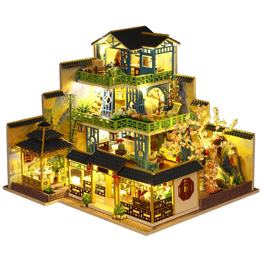 Japanese Garden DIY Dollhouse KitBook Nook Kit Australia