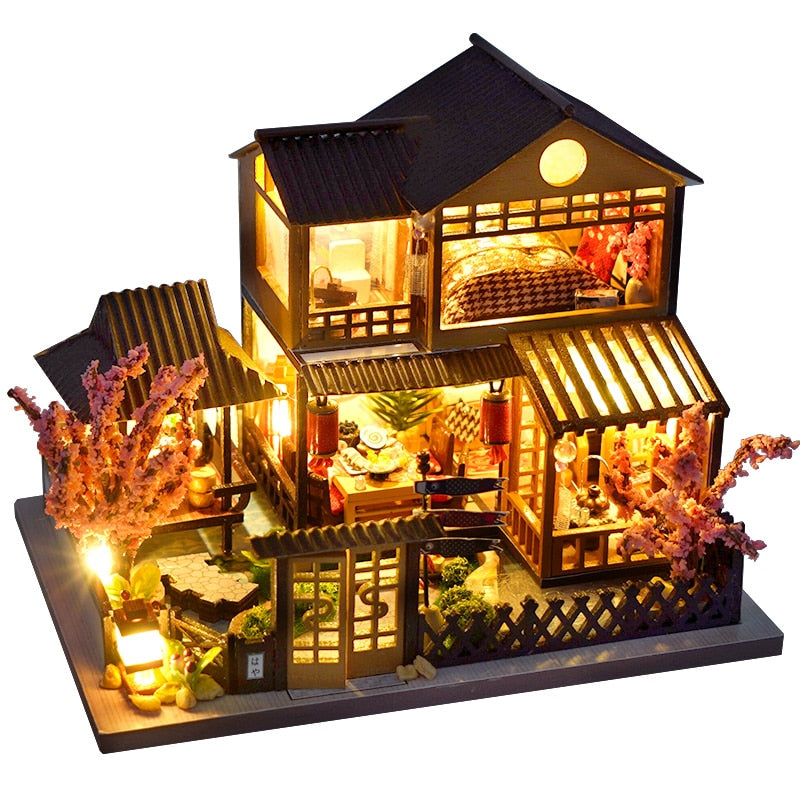 Japanese Garden House DIY Dollhouse KitBook Nook Kit Australia
