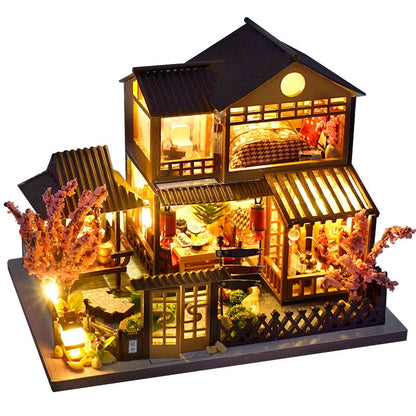 Japanese Garden House DIY Dollhouse KitBook Nook Kit Australia